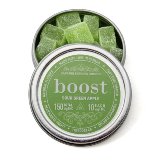 Boost Edibles – THC Sour Green Apple